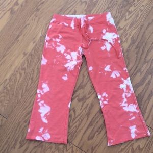 T2 Love tie dye sweat pants